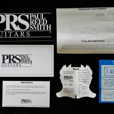 PRS 20th Anniversary Artist Top SingleCut Custom 22 Quilted Blue Brazilian Board 2007 image 23