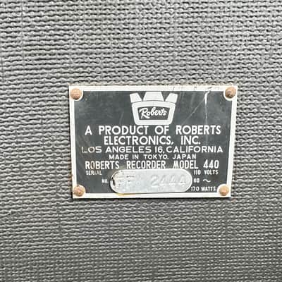 Vintage Early 1960's Roberts 440 Stereo Tape Recorder image 11