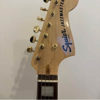 Squier 40th Anniversary Gold Edition Jazzmaster Lake Placid Blue image 3