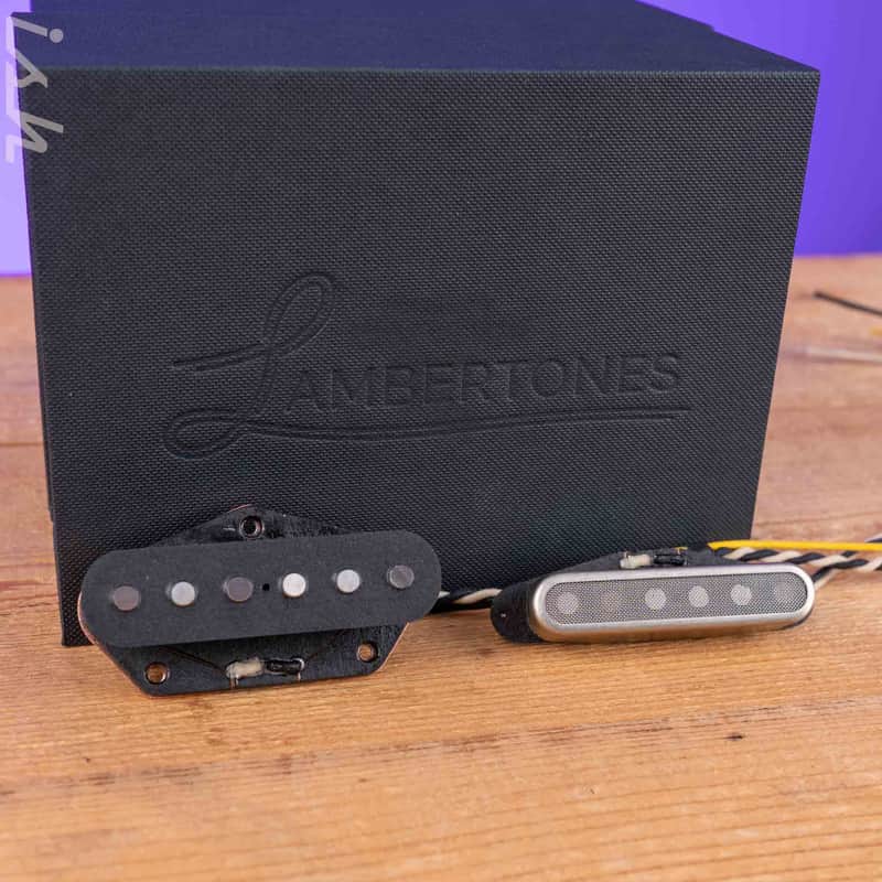 Lambertones "The Blondie" Single Coil Pickup Set Three Wire-Filter - Raw Nickel image 1