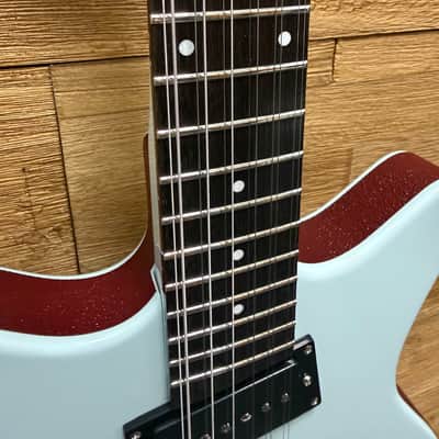 Danelectro Dan O Cool 12- string Semi Hollow Electric Guitar - Aqua- 2026 image 12