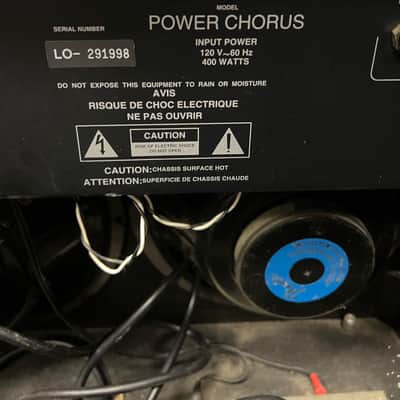 Fender Power Chorus 2-Channel 2 x 65-Watt 2x12" Stereo Solid State Guitar Combo 1989 - 1992 - Black image 9
