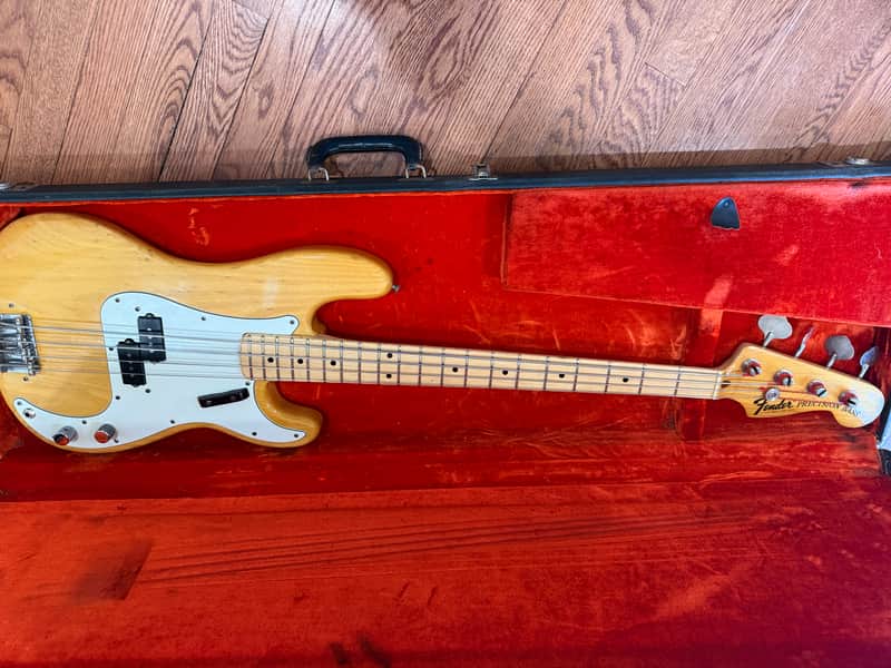 1972 Vintage Early CBS Fender Precision Bass Pbass - Natural image 1