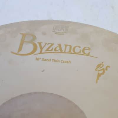 MEINL B18SATC Byzance Vintage Sand Thin Crash 18-inch Benny Greb Signature Crash Cymbal (09/07) image 2