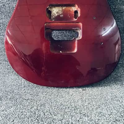 Red DIY Project HH Guitar Basswoo Body image 3