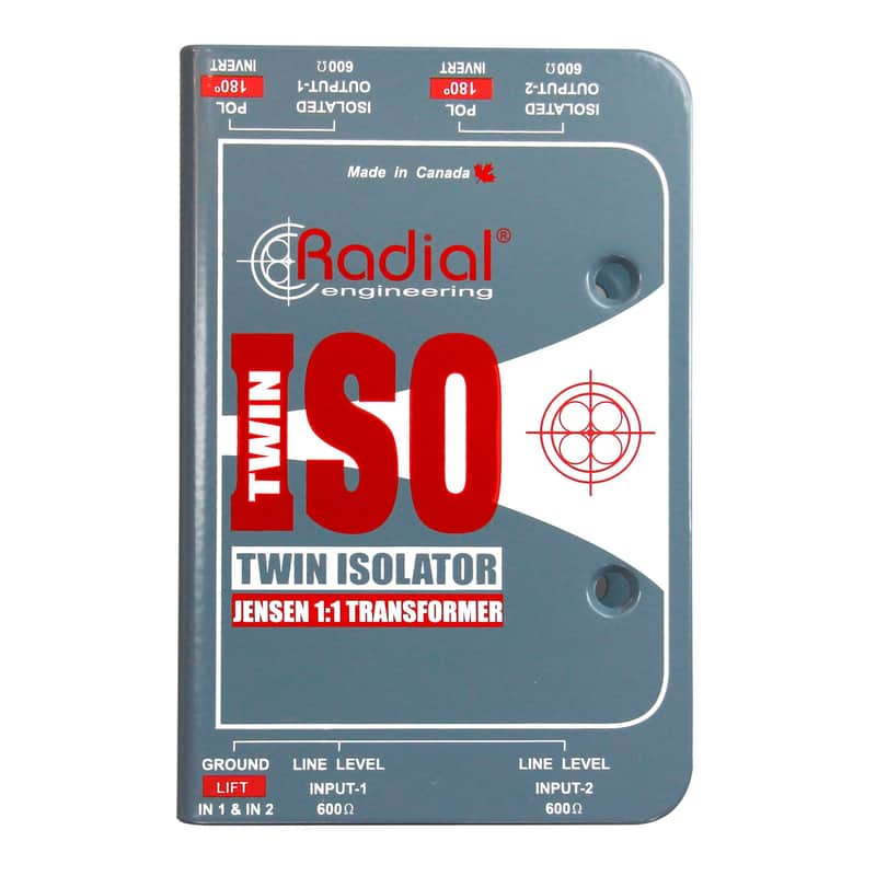 Radial Twin-Iso 2 Channel Line Level Isolator image 1
