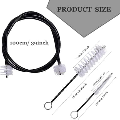Trumpet Mute And Trumpet Cleaning kit, Trumpet Mute Silencer,Lightweight Aluminum Trumpet Practice Mute, Mouthpiece/Valve/Bore Brushes For Trumpet image 3