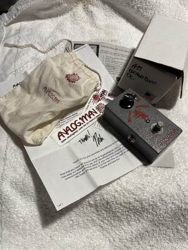 Analogman Beano Boost Treble Booster Pedal | Reverb