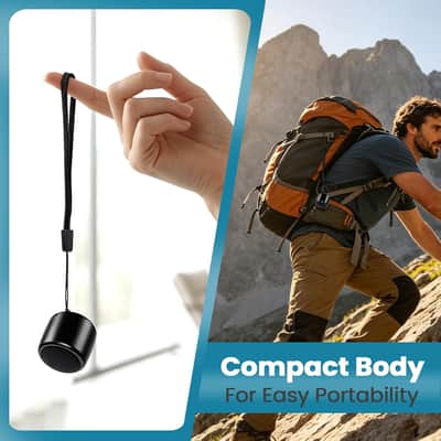 Ultra Compact Bluetooth Speaker, Mini Wireless Stereo Speaker with Selfie Remote, Hands-Free Calling & Portable Design image 6