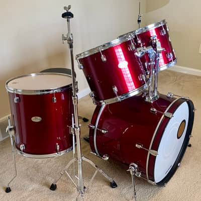 Pearl Forum 5-Piece Drum Set, Wine Res, Hardware Included image 3