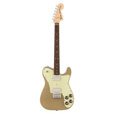 Used Fender Chris Shiflett Telecaster Deluxe - Shoreline Gold w/ Rosewood FB image 2
