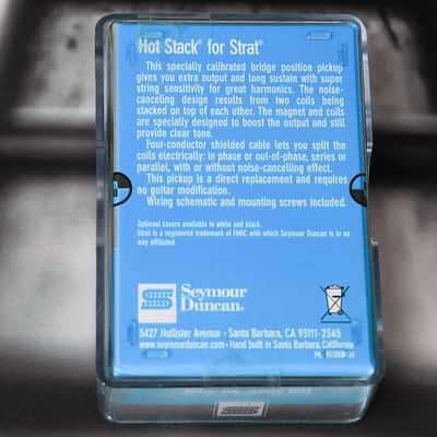 Seymour Duncan STK-S2n Hot Stack Strat Neck Pickup - White image 2