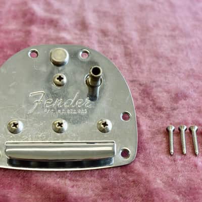 Vintage Pre-CBS 1963 Fender Jazzmaster Tailpiece Tremolo Unit, Jaguar Vibrato image 1