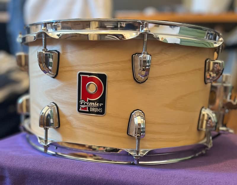 Premier Artist Series 13 inch by 7 inch Birch Snare Drum- Natural Ash image 1