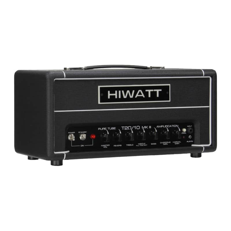 Hiwatt T-Series TB20/10 20/10-Watt Tube Guitar Amplifier Head - Black image 1