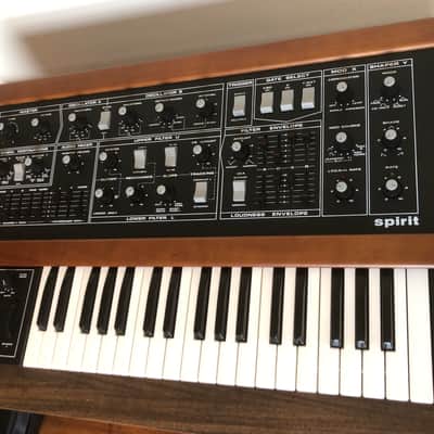 RARE Vintage 1983 Crumar Spirit — Bob Moog Designed Masterpiece — Gorgeous Cosmetics, Complete w/ Original Leather Case image 16