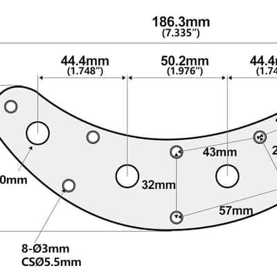 Boscoe MMSR77 control plate kit - Classic Late 1970s Music Man StingRay 2-band Preamp Replica Kit - designed to vintage specifications, but with modern manufacturing! image 5
