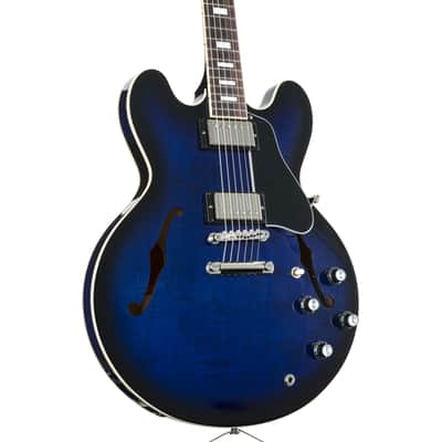 Gibson ES-335 Figured Deep Ocean Burst - Semi Acoustic Guitar image 5