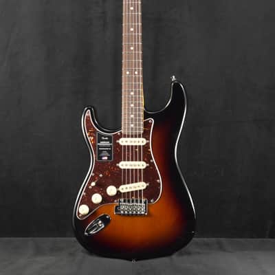 Fender American Professional II Stratocaster Left-Hand 3-Color Sunburst Rosewood Fingerboard image 2