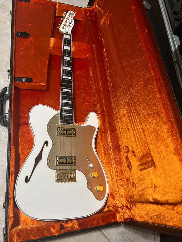 Fender Telecaster Thinline Super Deluxe 2012 - 2016 - Olympic White image 1