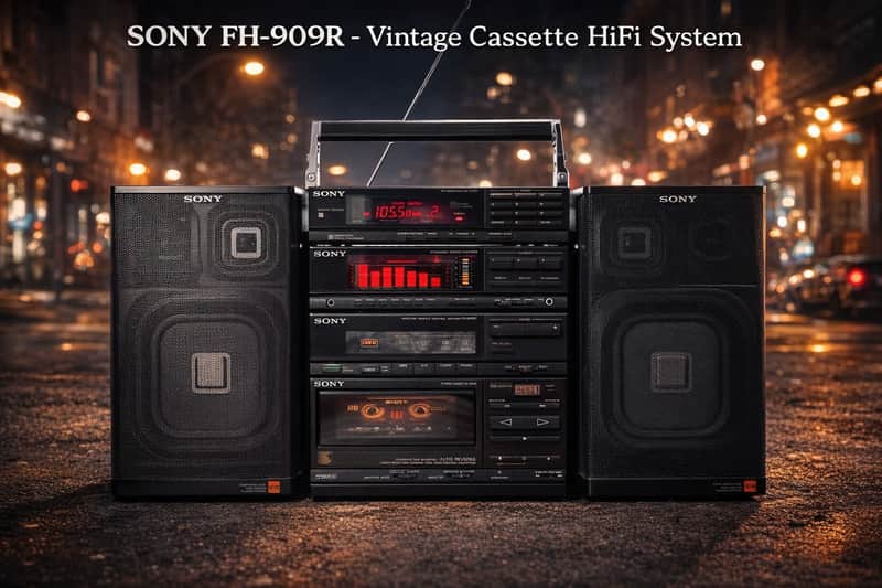 SONY FH-909R 🌈RaRe🌈 Flagship Vintage Cassette Stereo System image 1