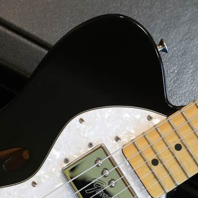 2012 Fender FSR Telecaster Deluxe '72 Reissue Thinline Semi-Hollow Electric Guitar Black + OHSC image 3