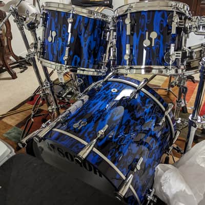 Sonor SQ2 2024 - Blue Tribal 7 Piece Kit image 7