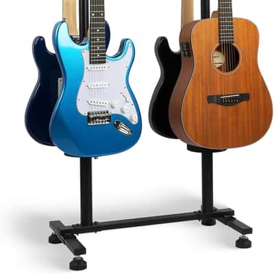 Guitar Stands Floor, 4 Adjustable Guitar Stand Holder, Heavy Duty 4 Guitar Stand for Acoustic Electric Guitars Bass Banjos, Folding Multi Guitar Stands 4-Holder image 2