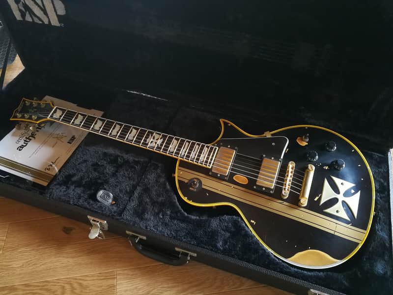 ESP Iron Cross James Hetfield Signature Distressed Black 2009 image 1