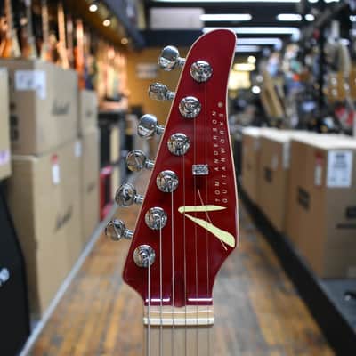 Tom Anderson Custom Top T Classic Contoured Electric Guitar Natural Red Burst w/Binding, Hard Case image 7