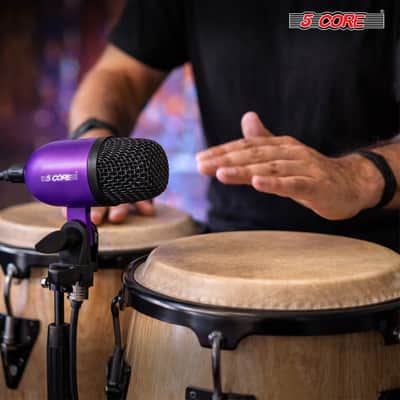 5 Core Conga Mic Snare Tom Set Professional XLR Cardioid Condenser Instrument Microphone Kit image 9