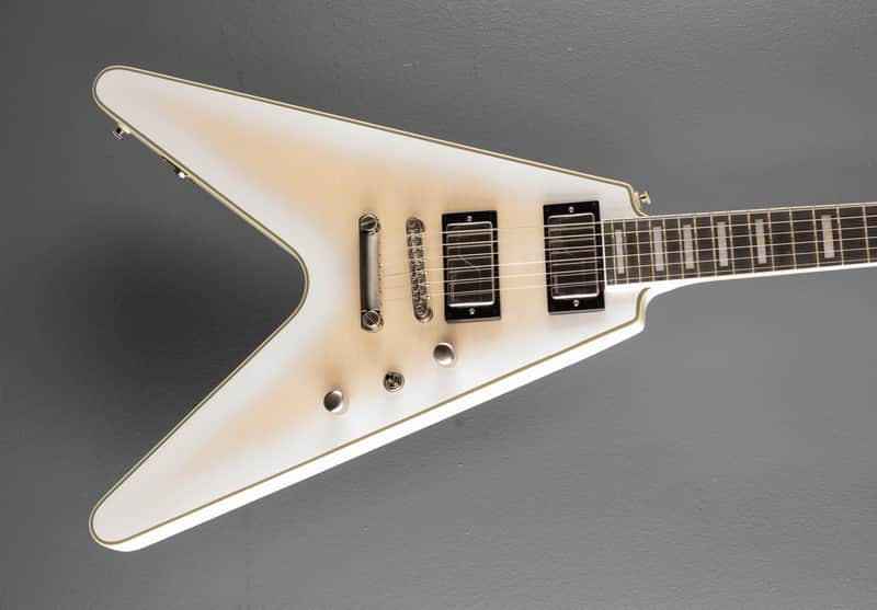 Epiphone Prophecy Flying V - Aged White Tiger Burst image 1