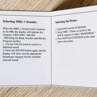 Ensoniq MR [RACK] Voice ROM Data Card MRC-1 // ULTRA RARE & BOXED image 4