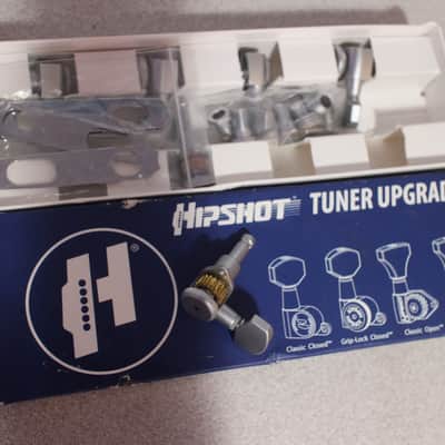 NOS Hipshot 3x3 Locking Tuning machines  - Satin chrome Electric Guitar NEW image 3