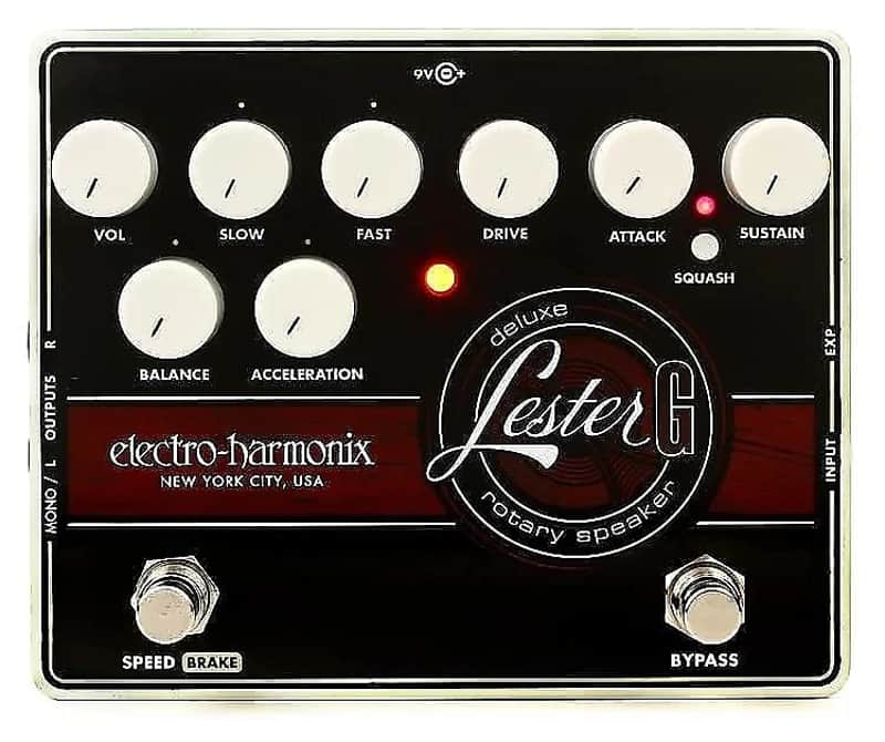 Mint Electro-Harmonix Lester G Deluxe Rotary Speaker - Black / Brown image 1