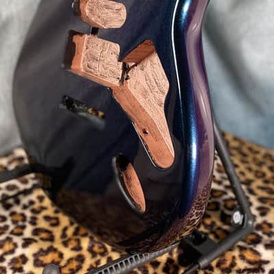 Stunning ColorShift Blue/Teal/Purple Replacement HSH Strat North American Alder image 8