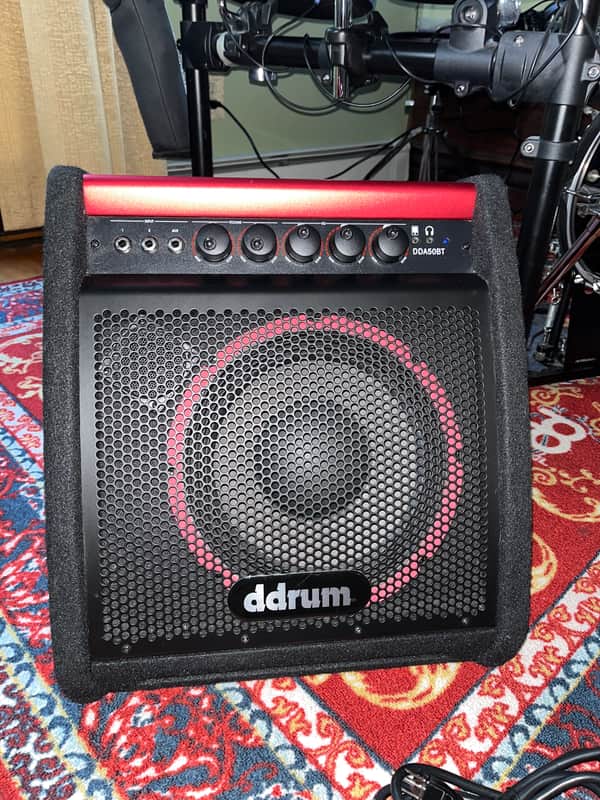 ddrum DDA50 BT 50-Watt 1x10" Bluetooth Electronic Percussion Amp 2010s - Black / Red image 1
