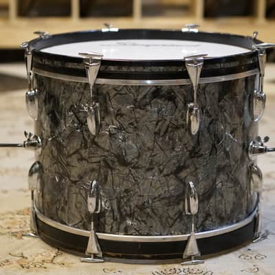 Slingerland 1958 12/16/20 Black Diamond Pearl Drum Set image 13