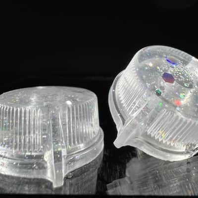 Knobably Large Pointer Knobs - Diamond Dust (set of 2) image 1