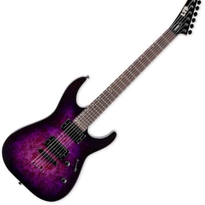ESP LTD M-107 7-String Electric Guitar - Black | Reverb