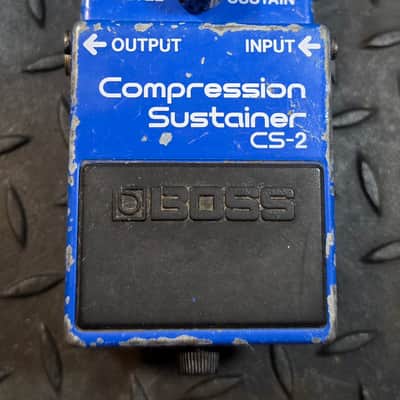 Boss CS-2 Compression Sustainer MIJ Compressor Japan Comp Vintage Black Label 9vDC PSA Spec image 2