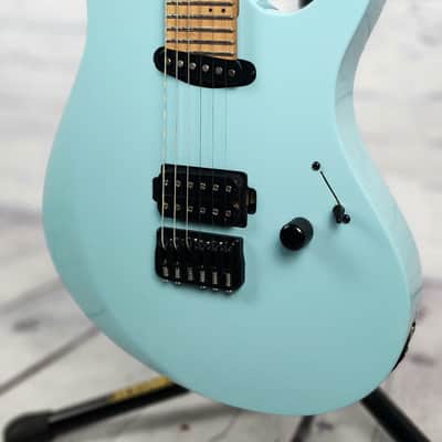 Balaguer Select Diablo Retro 27 6 String Electric Guitar Gloss Cerulean Blue Floyd image 3
