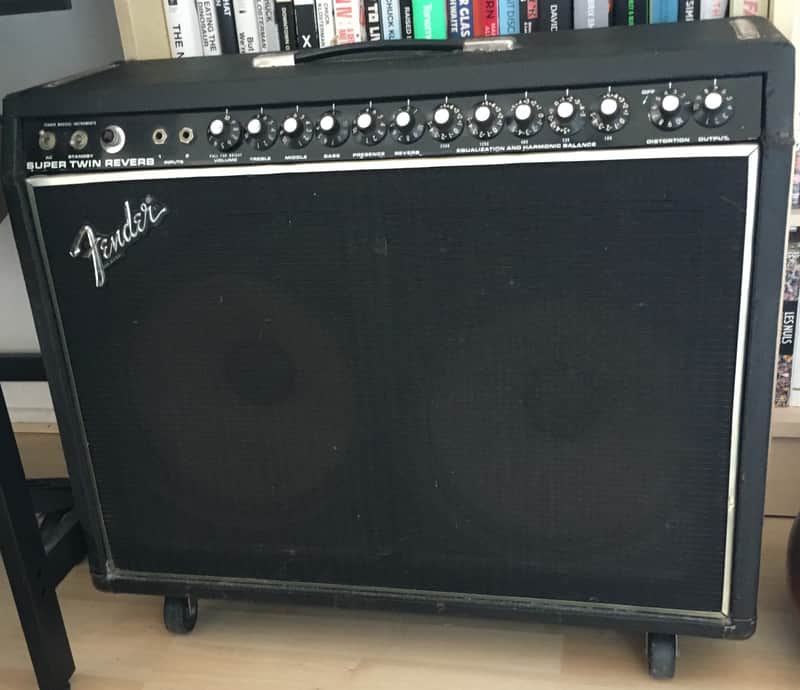 Fender Super Twin Reverb 180-Watt 2x12" Guitar Combo 1976 - 1980 - Black image 1