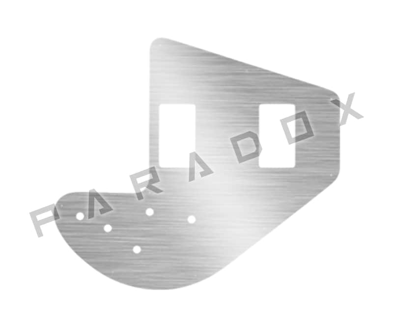 Custom Pickguard For 1975 - 1983 Made in America Gibson Ripper Bass - Simulated Brushed Silver/Black .090" image 1