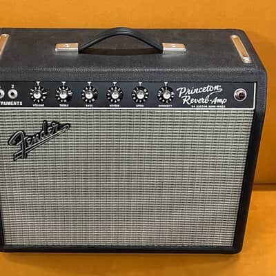 Fender '64 Custom Hand-Wired Princeton Reverb-Amp 12-Watt 1x10" Guitar Combo 2020 - Present - Black image 1