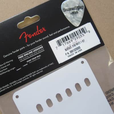 Fender Vintage Stratocaster Backplate 1-ply White 0991320000 image 2