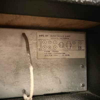 Vintage 1960’s Audio Guild Corp Magnatone Panaramic Universal Bonham tube Amp Amplifier Hand Wired image 6