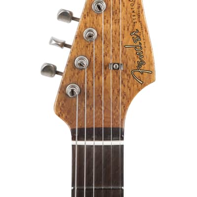 New Fender Custom Shop Andy Hicks Masterbuilt 1960 Stratocaster Journeyman Relic Sherwood Green Metallic Brazilian Rosewood Birdseye Neck image 3