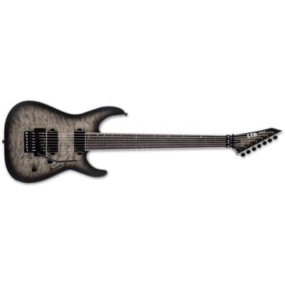 ESP LTD M-1007 Baritone 7-String Guitar QM Charcoal Burst Satin Brand New M1007 M 1007B image 1