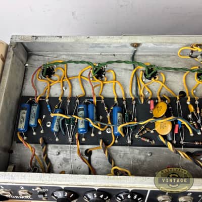 Vintage 1967 Fender Bandmaster AB763 Tube Guitar Amp Head & 2x12" Piggyback Cabinet image 18